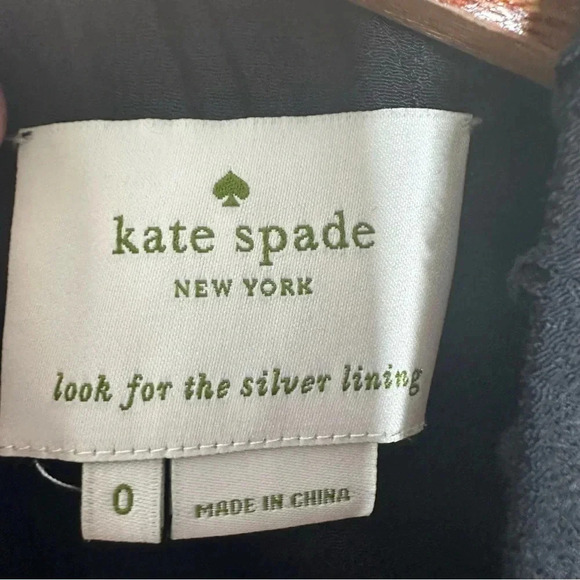 Kate Spade Black Rio Crepe Tie Back Dress Size 0 - Picture 7 of 12